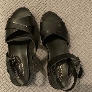 Kork-ease Platform Wedge Sandals EUC